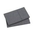 Mainstays Super Soft Brushed Microfiber Pillowcase Set, King Size, 2-Piece, Grey Embossed Hayden Paisley, Wrinkle-Resistant and Machine Washable